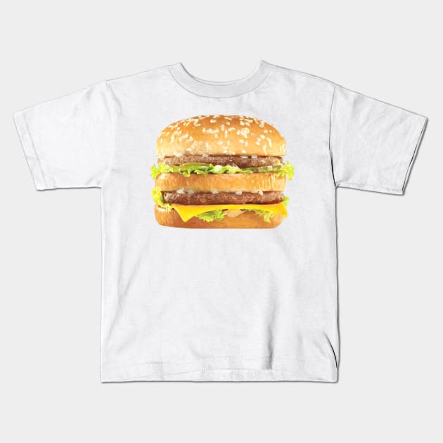 Big Mac Painting Kids T-Shirt by DesignDLW